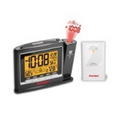 First Alert Radio Controlled Weather Station Projection Clock W/Sensor